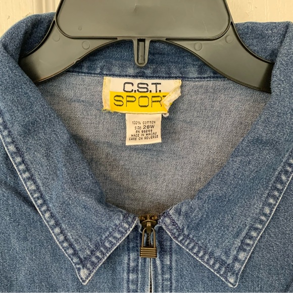 CST Sport Denim Zip-Up Jacket. Size 28W - Picture 2 of 4